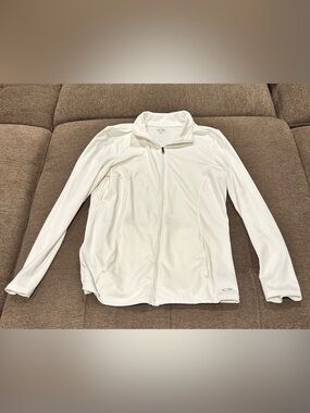 Champion White Full-Zip Performance Jacket